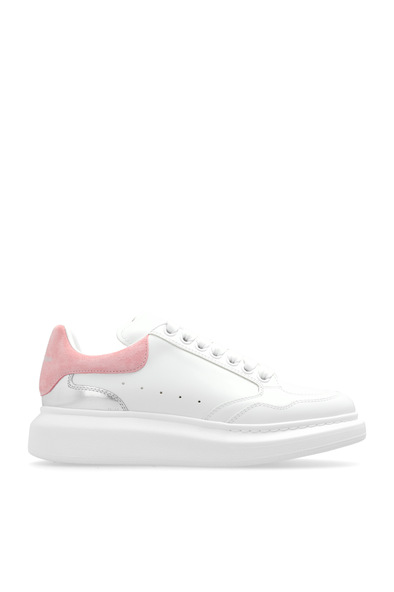 Alexander mcqueen shoes white and pink online